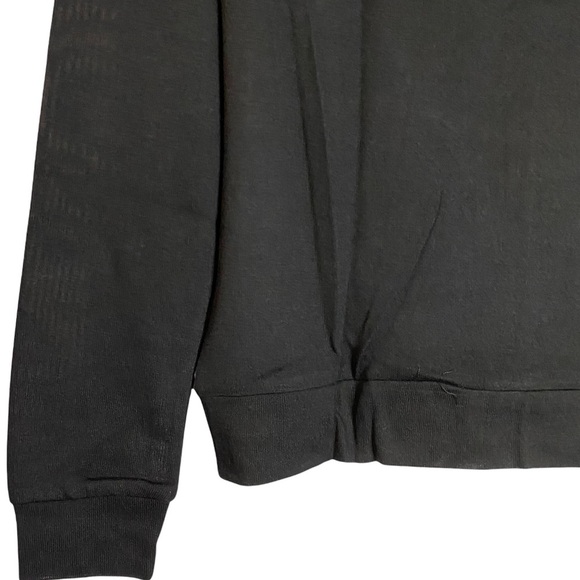 Heroes of the Storm Printed Chiffon Boatneck Raglan Black Knit Sweater Medium - Picture 9 of 13